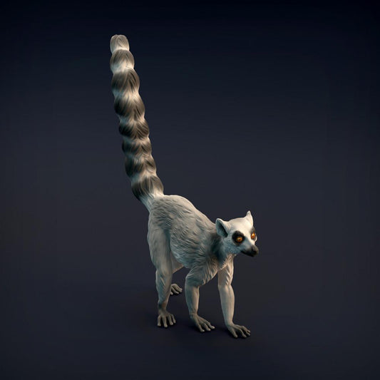 Product photo of animal figure Animal Den Miniatures 0: Wild animal figure: Ring-tailed lemur (22_01_03)