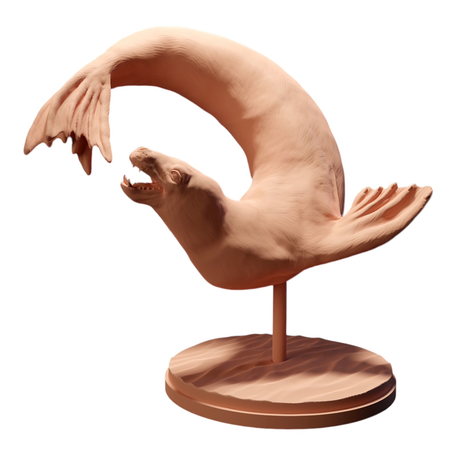 Product photo Diorama and model building miniature figure: Seal animal figure: Seal