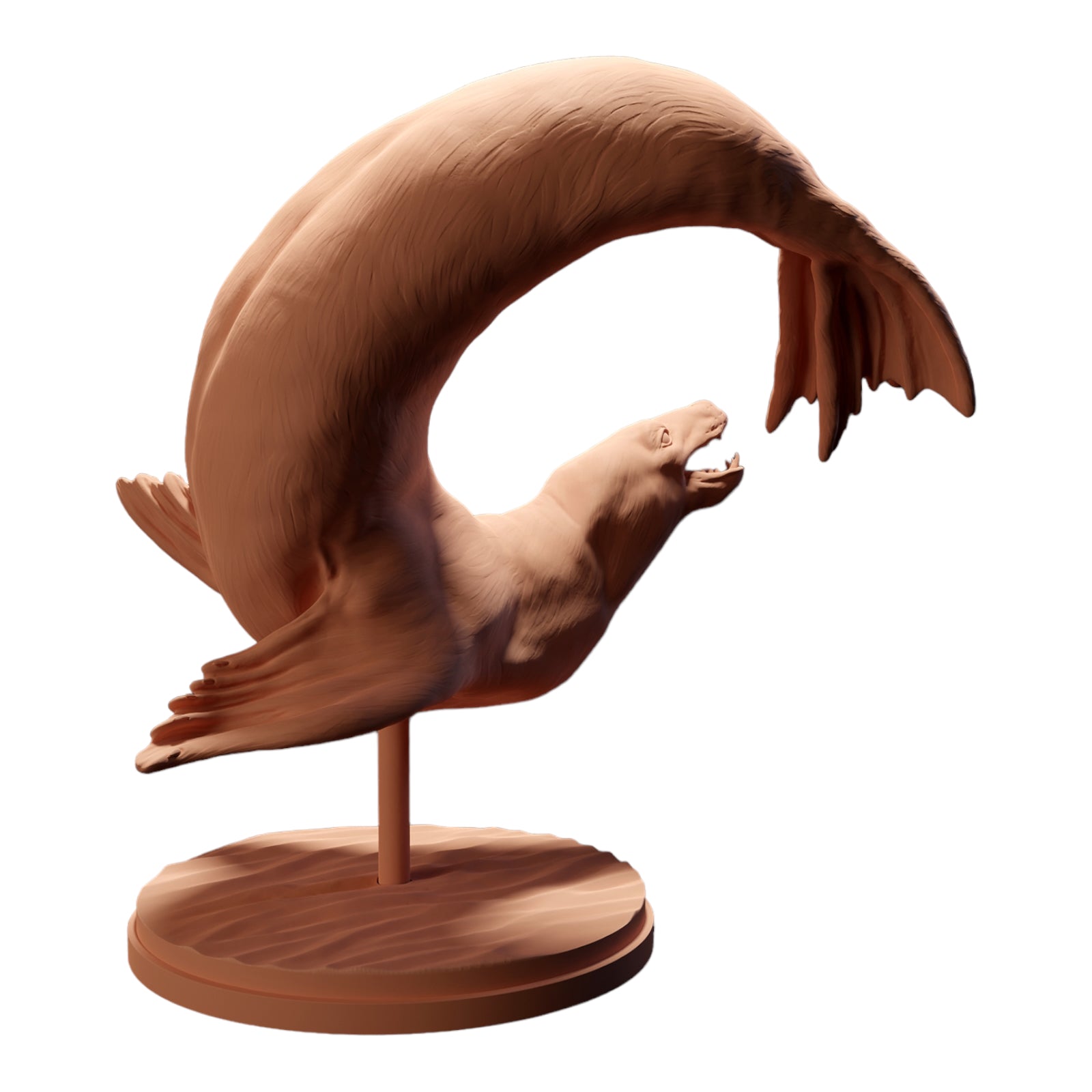 Product photo Diorama and model building miniature figure: Seal animal figure: Seal