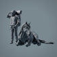 Farm Animal Figure: Lying Horse, Mare - Suffolk Punch (a013)