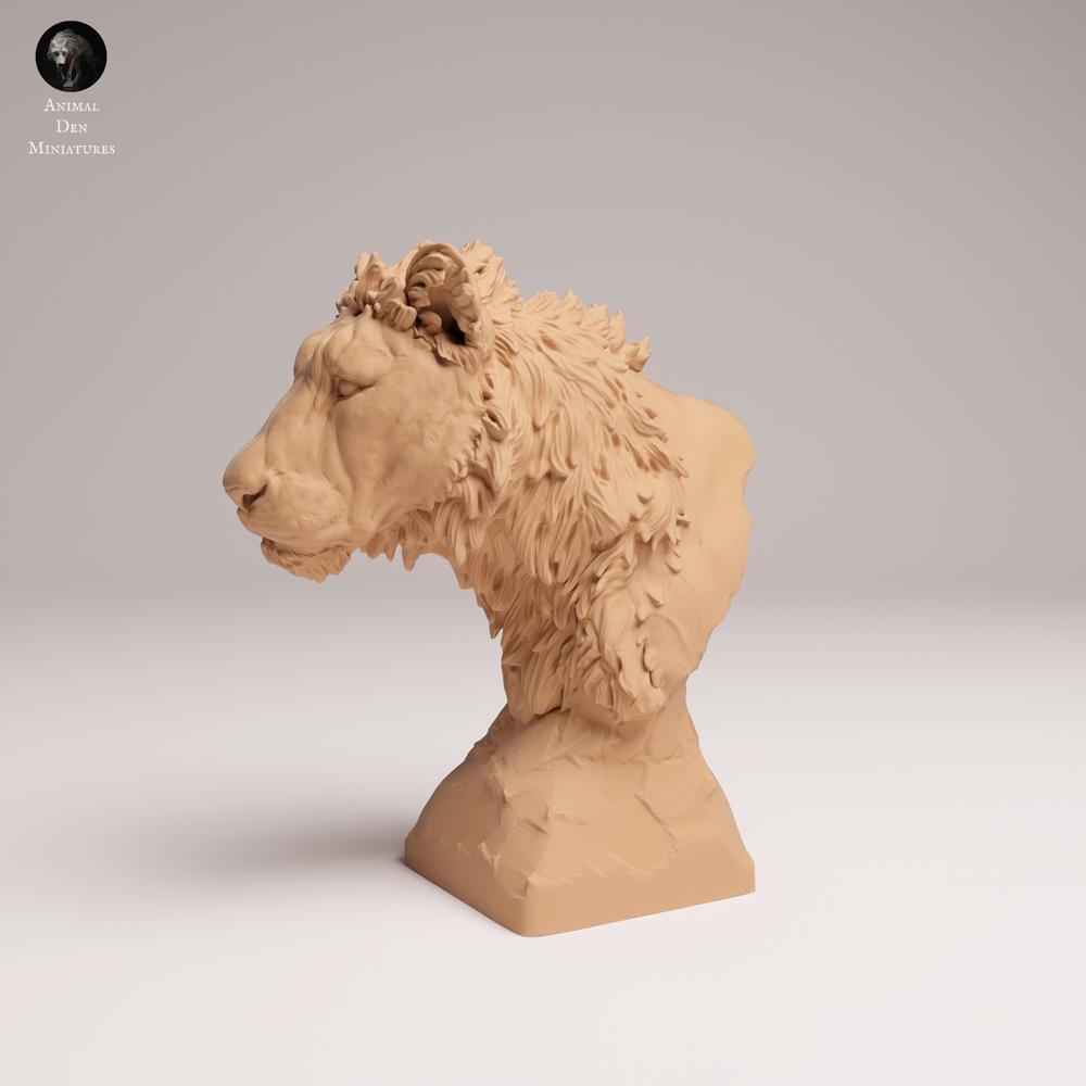 Product photo animal figure Animal Den Miniatures 0: Wild animal figure: Subadult Lion - Bust (25_08_14)