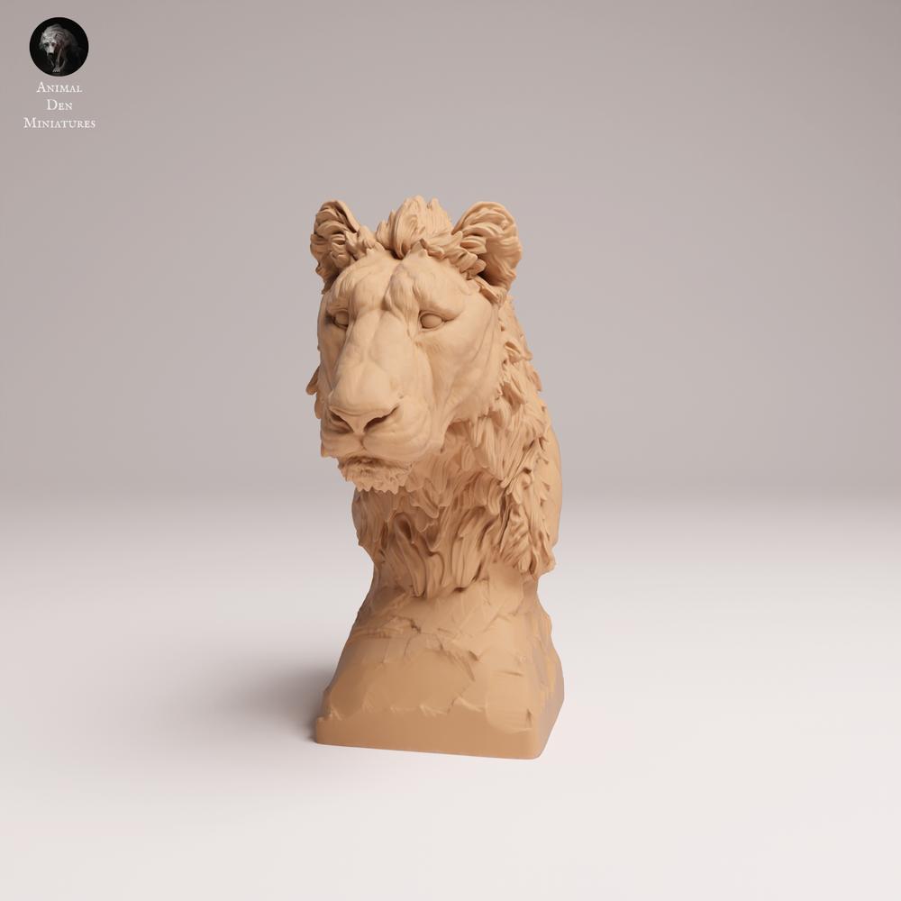 Product photo animal figure Animal Den Miniatures 1: Wildlife animal figure: Juvenile lion - Bust (25_08_14)