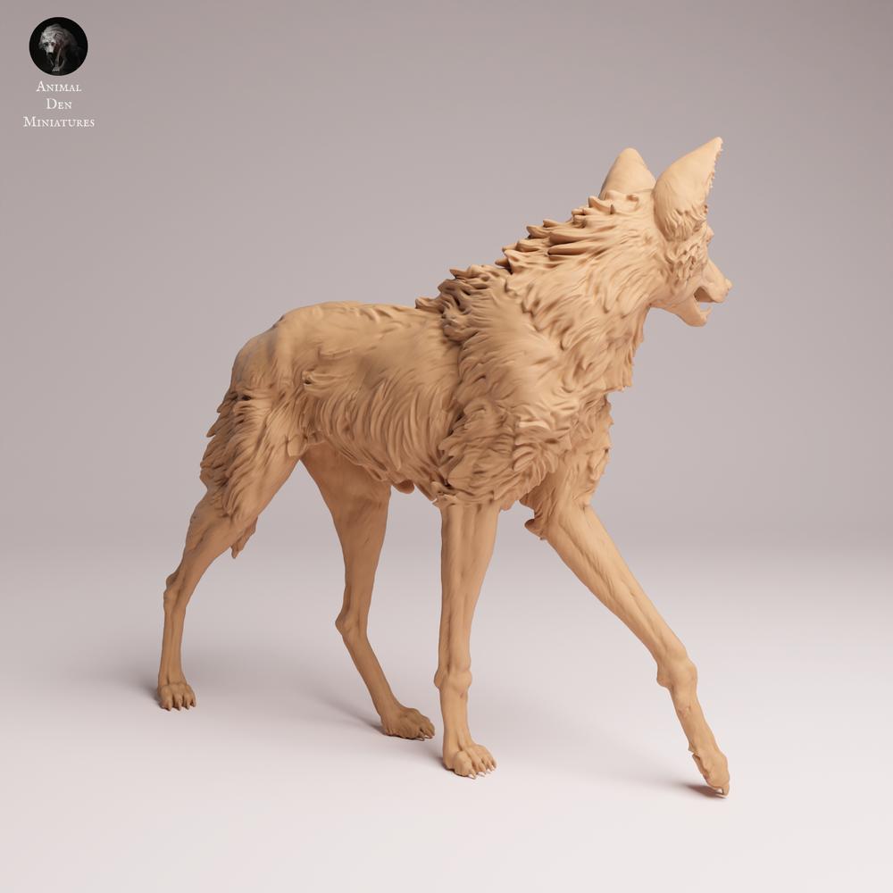Product photo Tabletop 28mm Lord of the Print (LotP) 0: Wild Animal Figure: Mane Wolf - Standing (25_12_03)