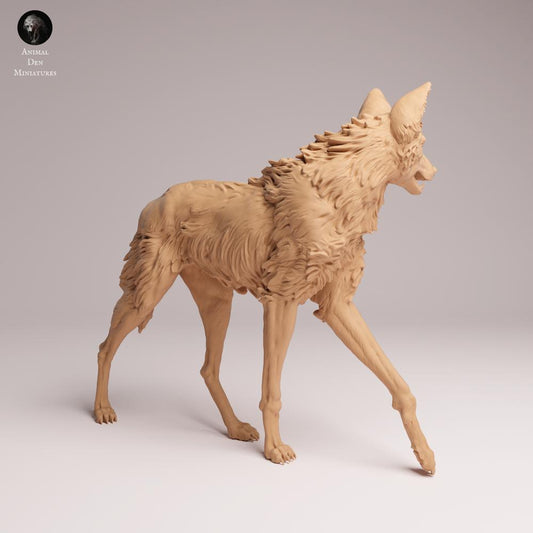 Product photo Tabletop 28mm Lord of the Print (LotP) 0: Wild Animal Figure: Mane Wolf - Standing (25_12_03)