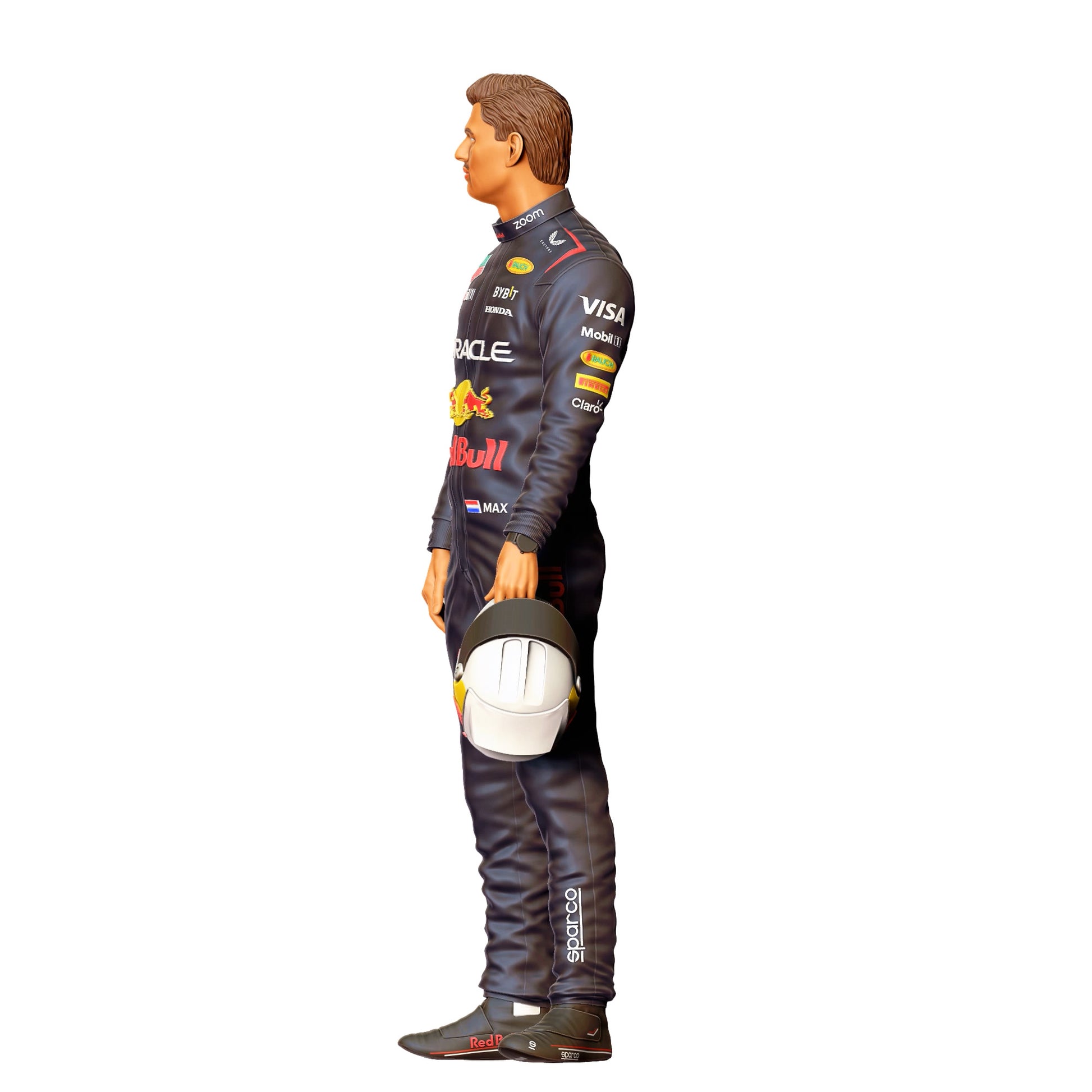 Diorama Modellbau Produktfoto 0: Rennfahrer in Overall – Figur mit Helm (Ref. Nr. 414)