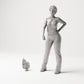 MyPortal Studios set 02, model 63: beside a human figure at 1:35 scale