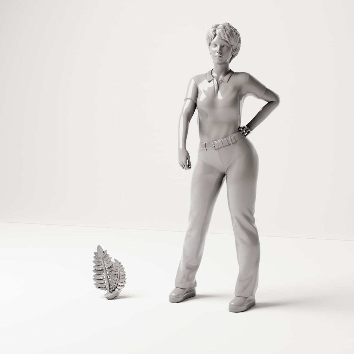 MyPortal Studios set 02, model 63: beside a human figure at 1:35 scale