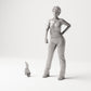 MyPortal Studios set 02, model 68: beside a human figure at 1:35 scale