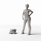 MyPortal Studios set 41, model 81: beside a human figure at 1:35 scale