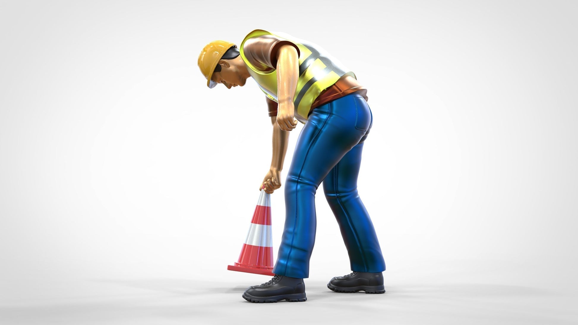 Product photo 0: Track marshal or worker: Securing with pylons