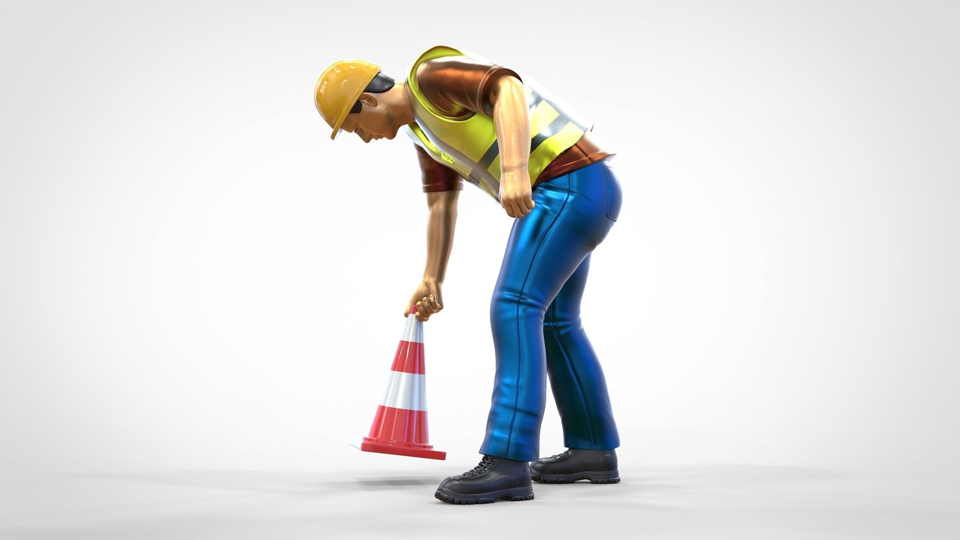 Product photo 0: Track marshal or worker: Securing with pylons