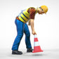 Product photo 0: Track marshal or worker: Securing with pylons
