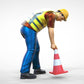 Product photo 0: Track marshal or worker: Securing with pylons