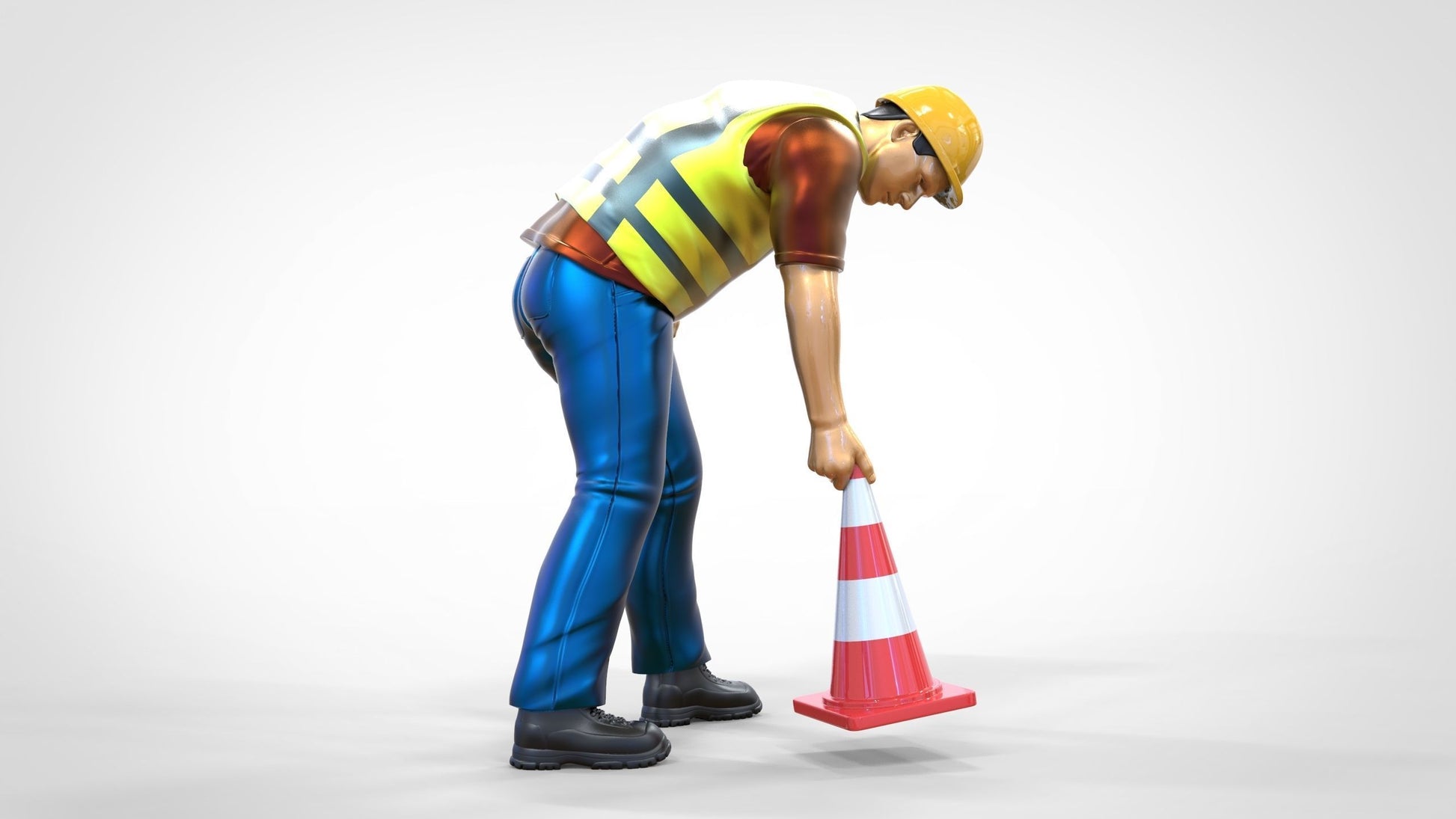 Product photo 0: Track marshal or worker: Securing with pylons