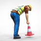 Product photo 0: Track marshal or worker: Securing with pylons