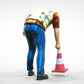 Product photo 0: Track marshal or worker: Securing with pylons