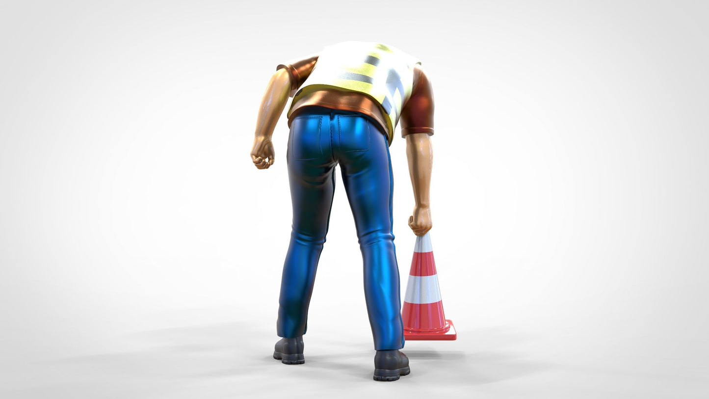 Product photo 0: Track marshal or worker: Securing with pylons