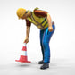 Product photo 0: Track marshal or worker: Securing with pylons