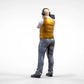 Product photo diorama and model building miniature figure: Reporter team - cameraman with handheld camera