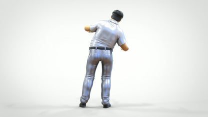 Diorama model building product photo 0: Conductor or pilot with cap – figure in uniform shirt with tie (Ref. No. 446)