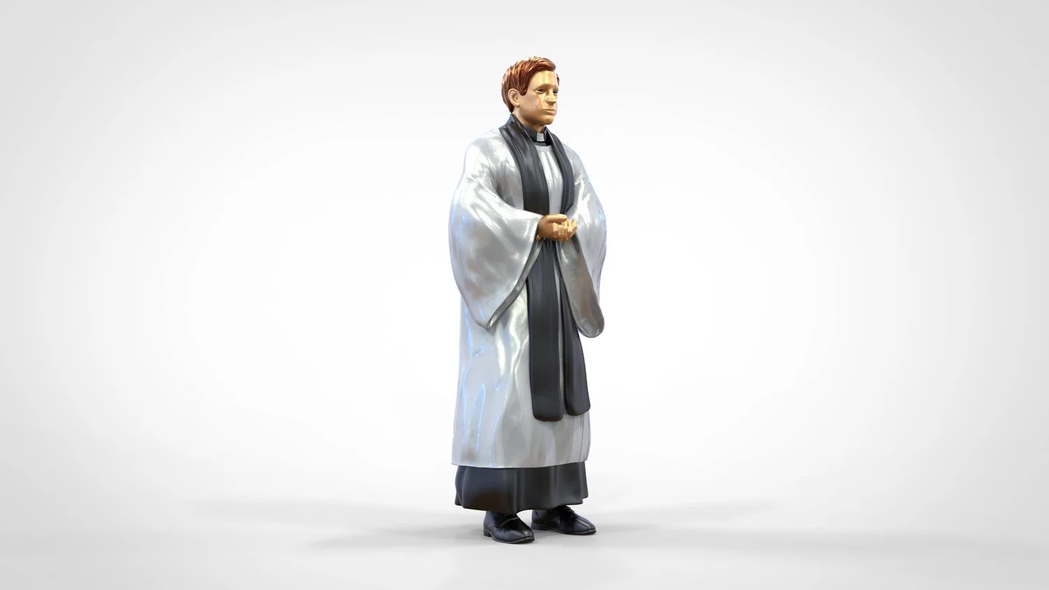 Produktfoto Diorama und Modellbau Miniatur Figur: Geistlicher: Pfarrer / Priester in Messe