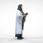 Product photo diorama and model building miniature figure: Clergy: Pastor / Priestess with Bible in service