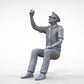 Product photo 0: Pilot in uniform sitting: Aircraft personnel - operating switch