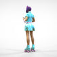 Product photo 0: Waitress on roller skates 3: Taking an order