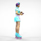 Product photo 0: Waitress on roller skates 3: Taking an order