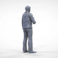 Product photo diorama and model building miniature figure: Reporter Team - Reporter with microphone