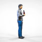 Product photo diorama and model building miniature figure: Reporter Team - Reporter with microphone
