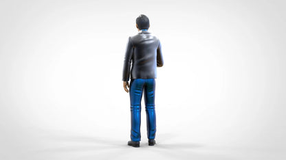 Product photo diorama and model building miniature figure: Reporter Team - Reporter with microphone