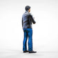 Product photo diorama and model building miniature figure: Reporter Team - Reporter with microphone