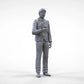 Product photo diorama and model building miniature figure: Reporter Team - Reporter with microphone