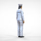 Product photo 0: Female sailor: Seafarer in uniform standing in position