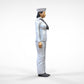 Product photo 0: Female sailor: Seafarer in uniform standing in position
