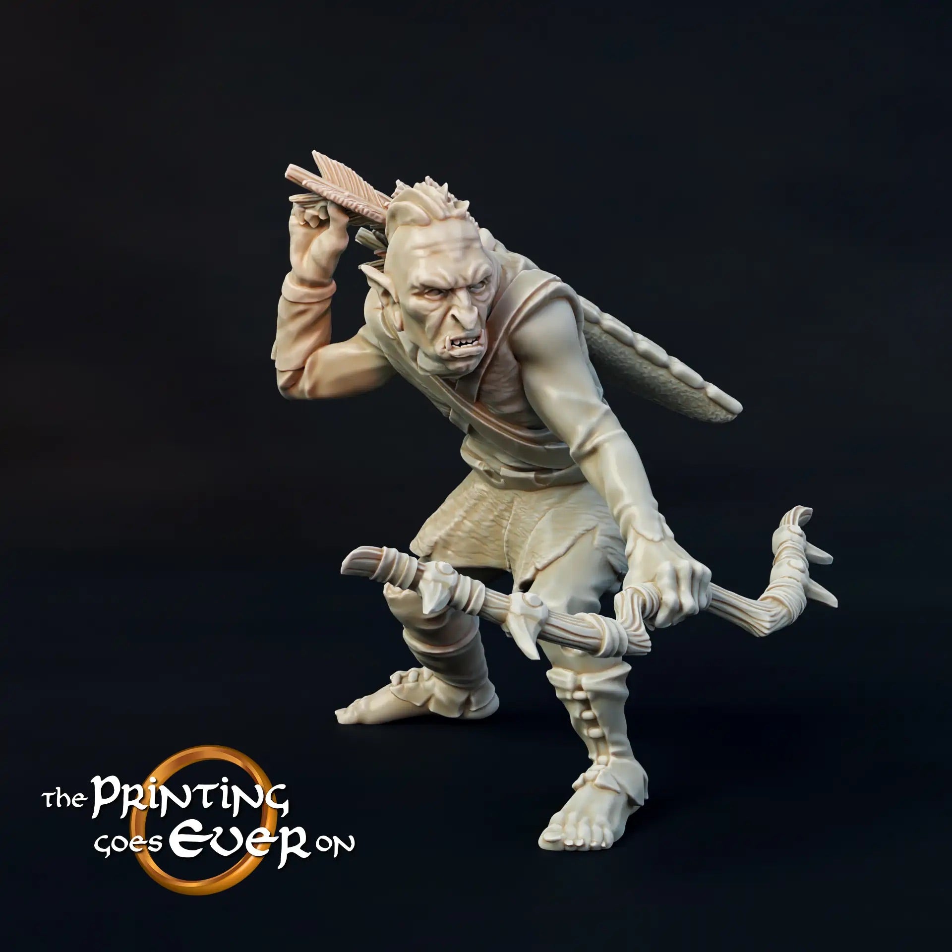 Product photo Tabletop 28mm The Printing Goes Ever On (TPGEO) 0: Orc Warrior: Assault Squad / Foot Troop of Evil