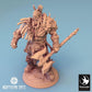 Product photo Tabletop 28mm Lord of the Print (LotP) 0: Fantasy Figure: Orc Warlord / War Chief Azhrog, Barbarian Champion with Jagged Two-Handed Axe (24_04_E3)