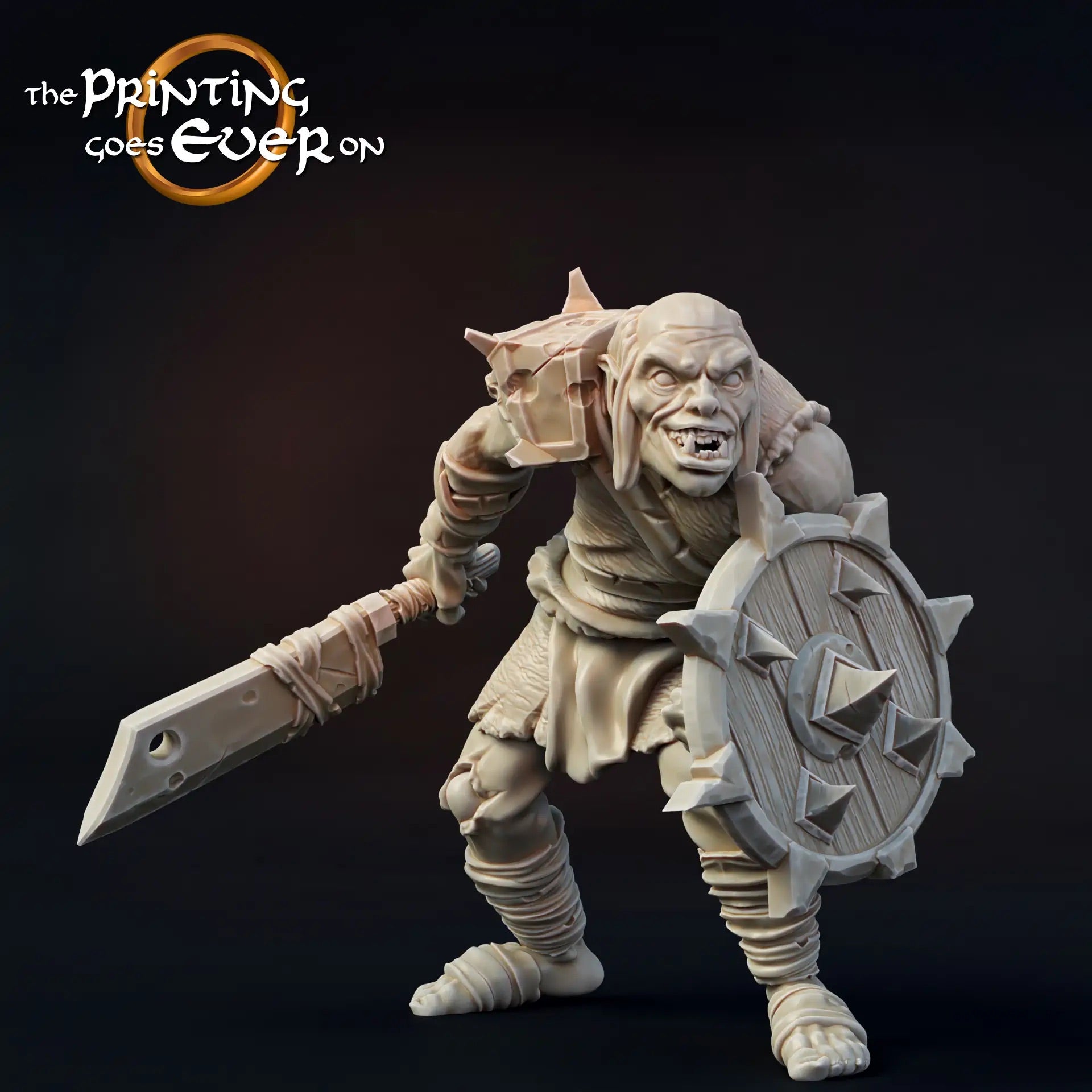 Product photo Tabletop 28mm The Printing Goes Ever On (TPGEO) 0: Orc Warrior: Assault Squad / Foot Troop of Evil