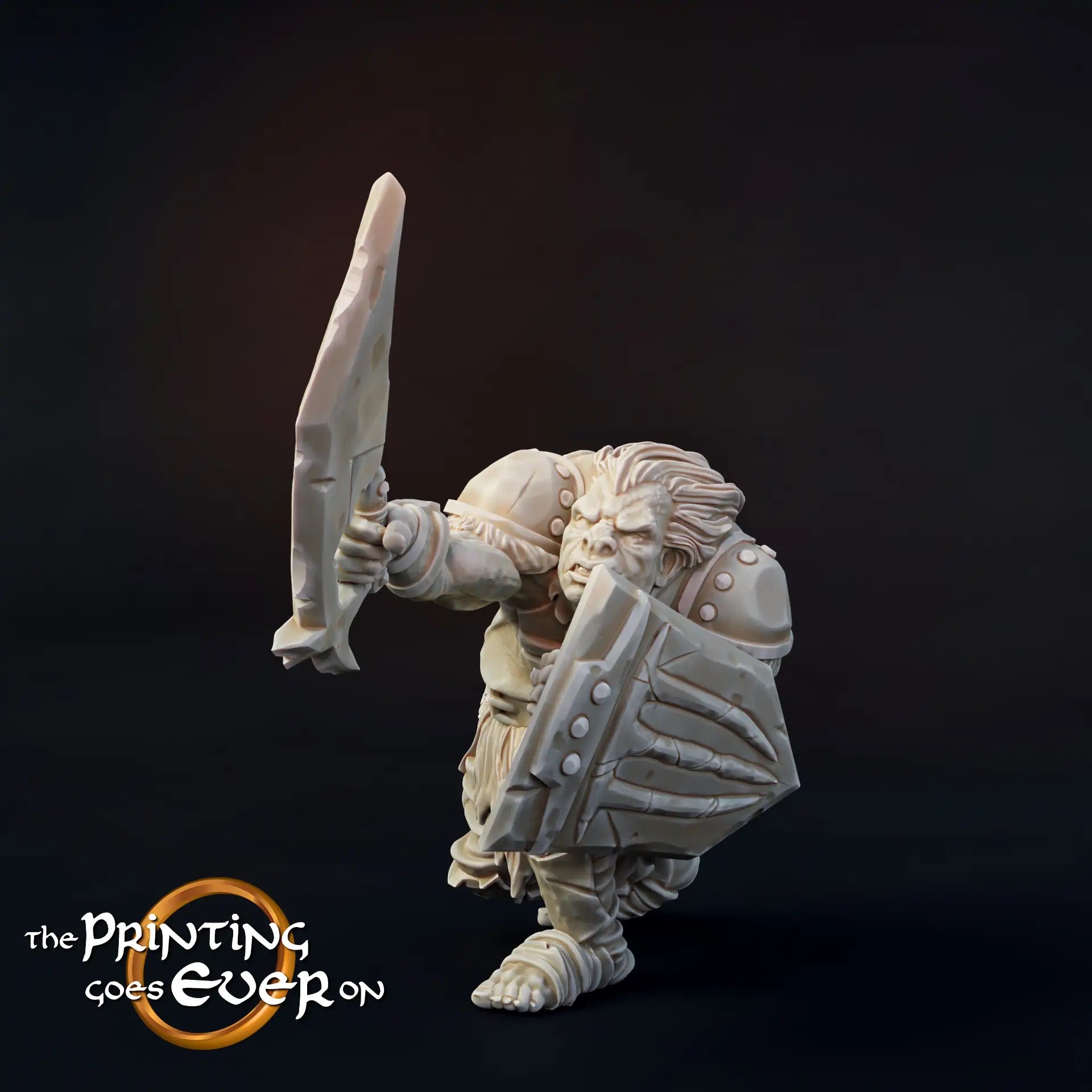 Product photo Tabletop 28mm The Printing Goes Ever On (TPGEO) 0: Orc Warrior: Assault Squad / Foot Troop of Evil
