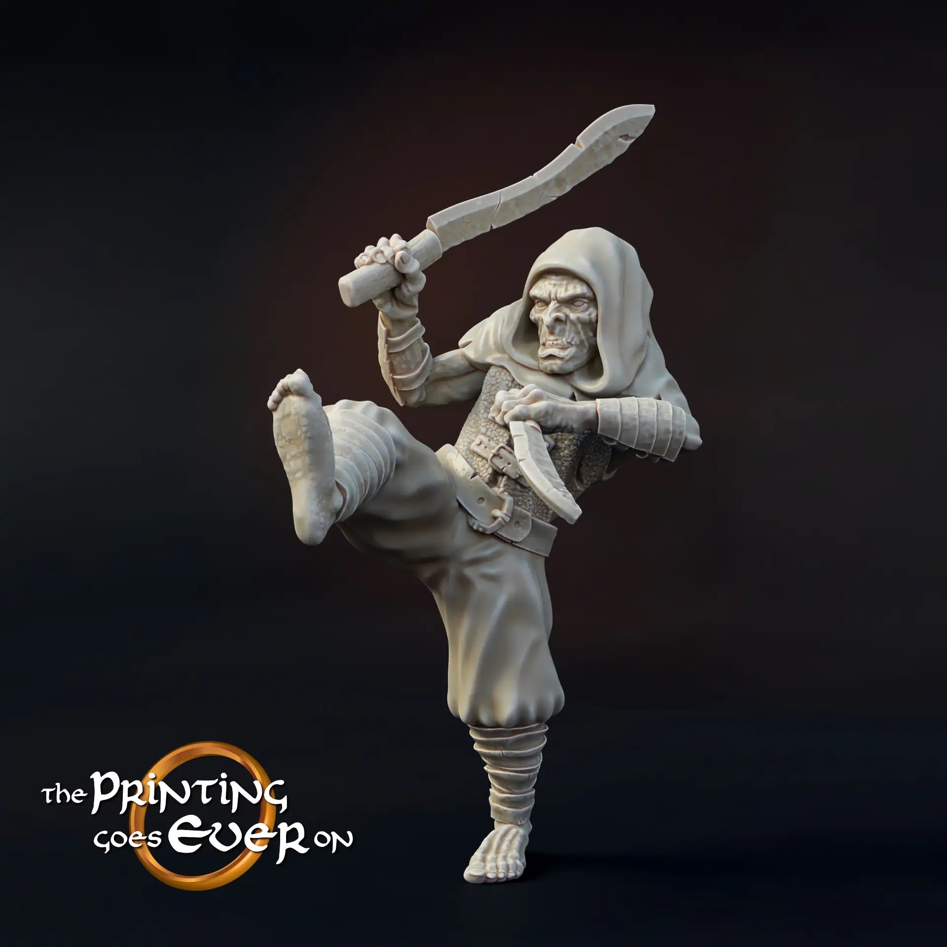 Product photo Tabletop 28mm The Printing Goes Ever On (TPGEO) 0: Orc Warrior: Assault Squad / Foot Troop of Evil