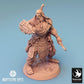 Tabletop photo 28mm Lord of the Print (LotP) 0: Tabletop miniature: Orc Warrior/Berserker with Hook Blade and Chest Shield, Orc Warrior (24_04_H1)