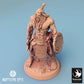 Product photo Tabletop 28mm Lord of the Print (LotP) 0: Tabletop miniature: Orc warrior with axe and round shield, barbarian, berserker, tribal warrior, warlord, champion, Orc warrior (24_04_H3)