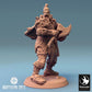 Product photo Tabletop 28mm Lord of the Print (LotP) 0: Tabletop miniature: Orc Warrior with axe and shield - Berserker, Champion, War Chief, roaring leader (24_04_H4)