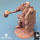 Product photo Tabletop 28mm Lord of the Print (LotP) 0: Tabletop miniature: Orc Warrior, Shieldbearer with Great Shield and Club, Melee Fighter, Orc Shieldbearer (24_04_I1)