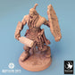 Product photo Tabletop 28mm Lord of the Print (LotP) 0: Tabletop miniature: Orc Warrior - roaring barbarian with greatsword and shield, Berserker (24_04_J1)
