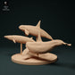 Product photo animal figure Animal Den Miniatures 0: Marine animal figure: North Atlantic Type 2 Orcas - Hunting Minke Whale (23_12_10)