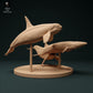 Product photo animal figure Animal Den Miniatures 1: Marine animal figure: North Atlantic Type 2 killer whales - hunting minke whale (23_12_10)