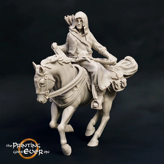 Produktfoto mittelalterliche historische Figur 75mm Scale The Printing Goes Ever On (TPGEO)  0: Mittelalterliche Ritter Figuren Ranger Reiter Bogen Waldläufer des Nordens