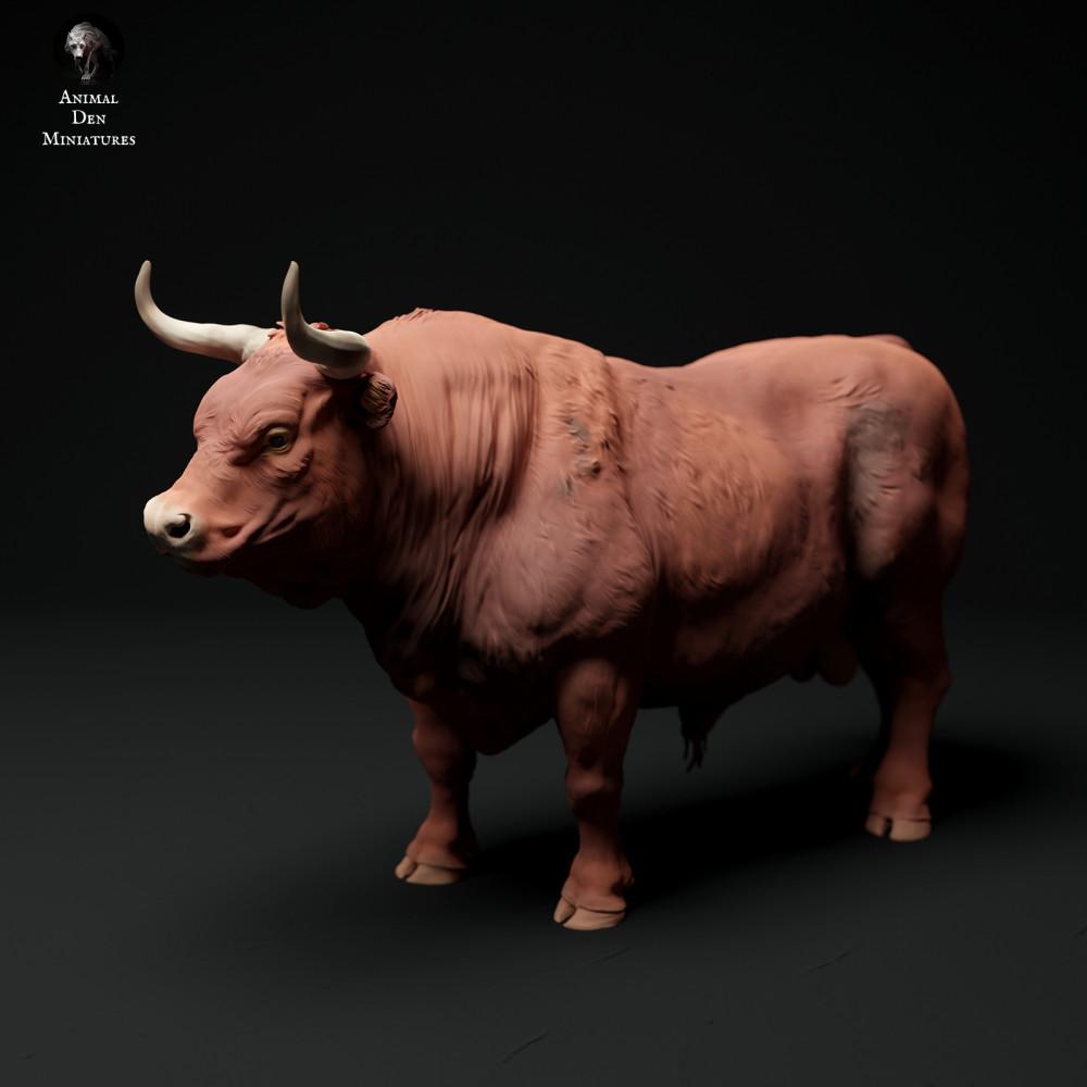 Produktfoto Tierfigur Animal Den Miniatures 2: Bauernhof Tierfigur: Roter Devon-Bulle (24_01_62)